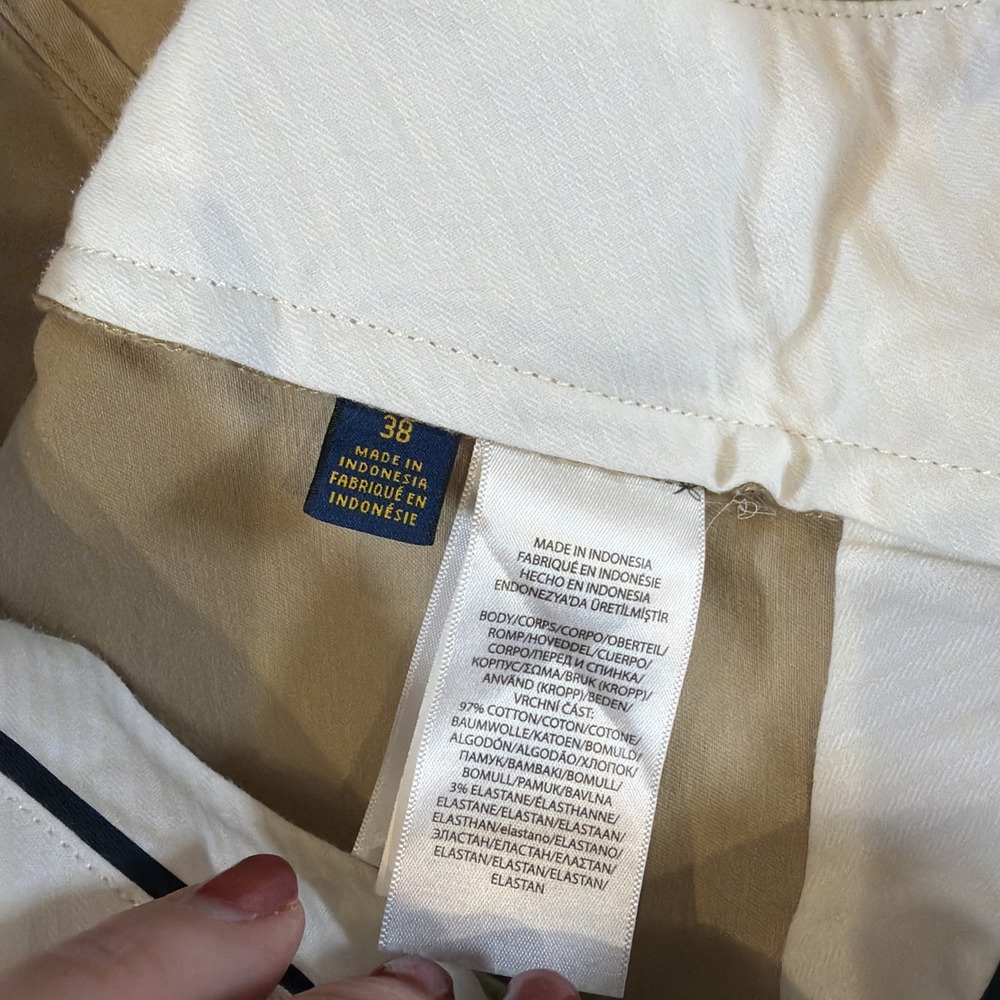 Polo Ralph Lauren Classic‎ Fit Chino Shorts Khaki 9" Inseam Men's Size 38 - Picture 3 of 8